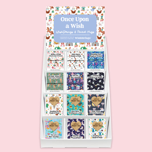 Fairytale WishStrings & Pocket Hugs - Pre-filled Counter Display Stand