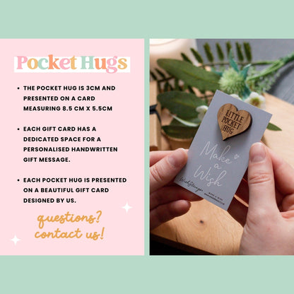 Bespoke Pocket Hug – “Hugs from” | Personalised Souvenir with Your Logo