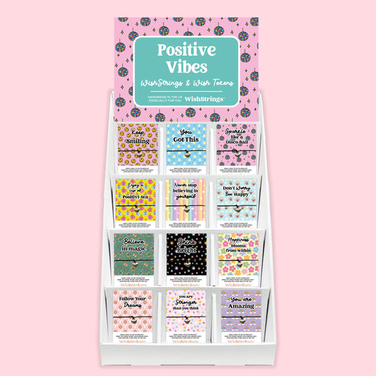 Positive Vibes Collection Display Stand | WishStrings & Pocket Hugs - Pre-filled Counter Display Stand (Copy)