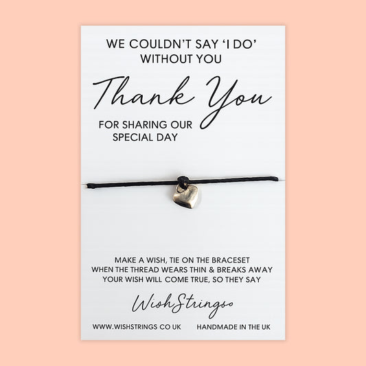 SALE - Thank You for Sharing Our Special Day - WishString Bracelet - S122