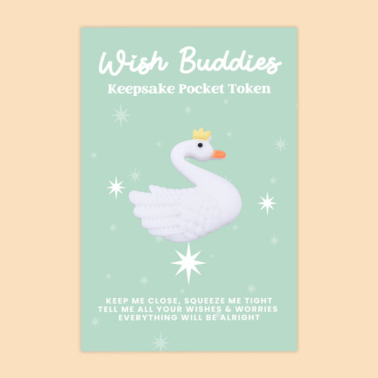 Swan - WishBuddies - Pocket Hug Token (WB001)