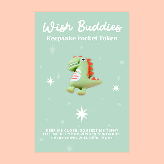 Dinosaur - WishBuddies - Pocket Hug Token (WB002)