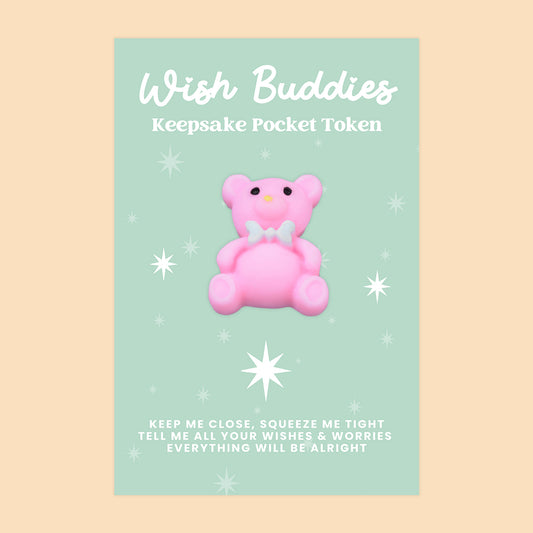 Teddy Bear - WishBuddies - Pocket Hug Token (WB003)