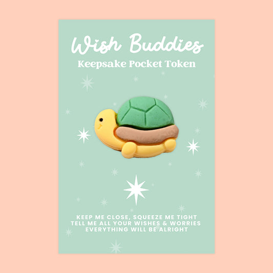 Turtle - WishBuddies - Pocket Hug Token (WB009)