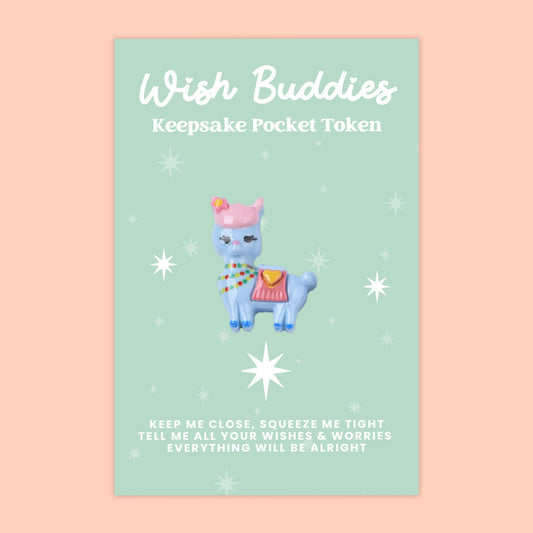 Llama - WishBuddies - Pocket Hug Token (WB012)