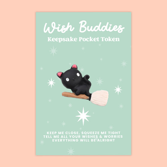 Black Cat - WishBuddies - Pocket Hug Token (WB015)
