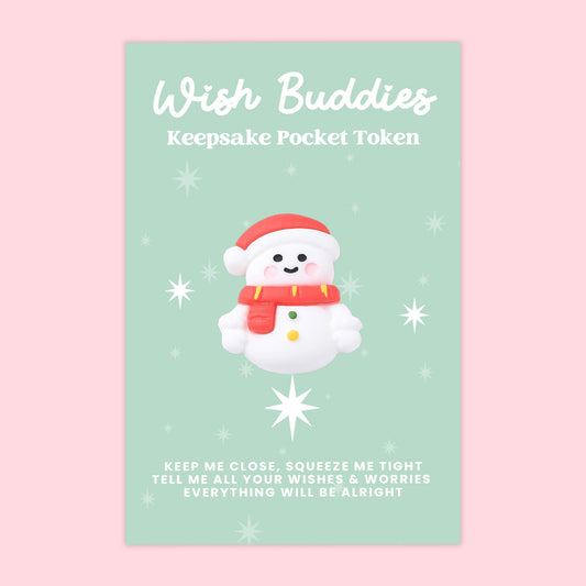 Snowman - WishBuddies - Pocket Hug Token (WB017)