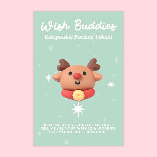 Rudolph - WishBuddies - Pocket Hug Token (WB019)