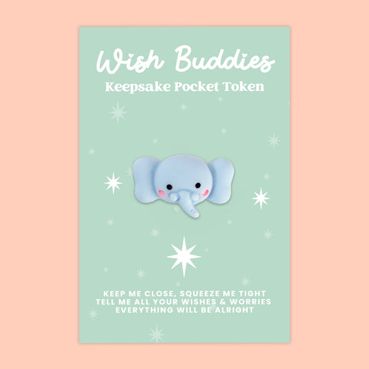 Elephant - WishBuddies - Pocket Hug Token (WB021)