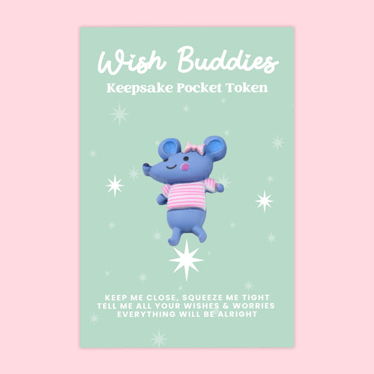 Mouse - WishBuddies - Pocket Hug Token (WB024)
