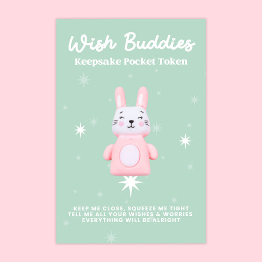 Bunny - WishBuddies - Pocket Hug Token (WB025)