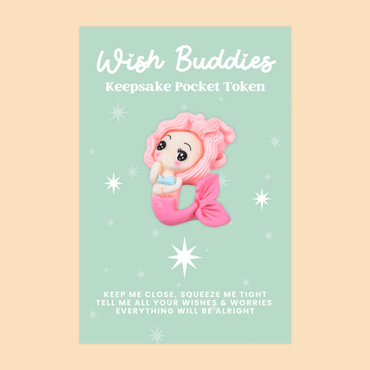 Mermaid - WishBuddies - Pocket Hug Token (WB027)