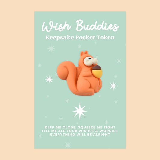 Squirrel - WishBuddies - Pocket Hug Token (WB030)