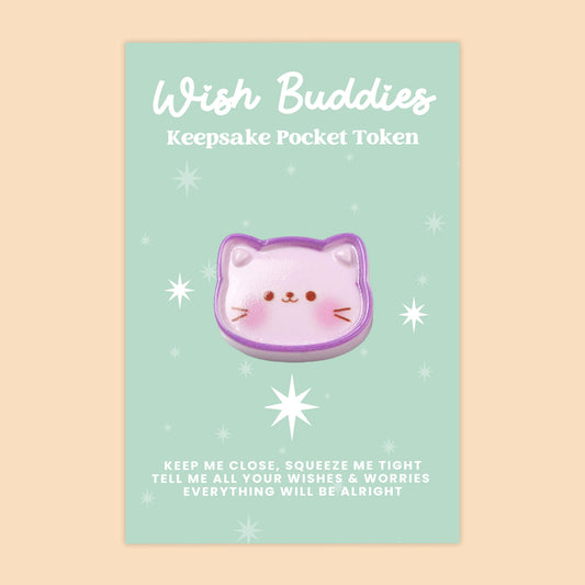 Cat - WishBuddies - Pocket Hug Token (WB033)