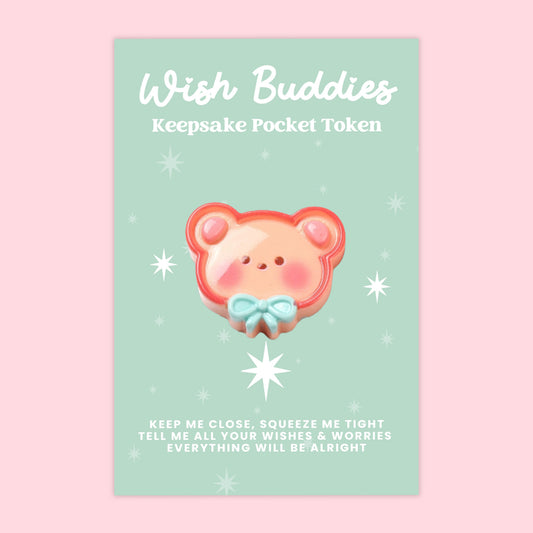 Teddy Bear - WishBuddies - Pocket Hug Token (WB035)