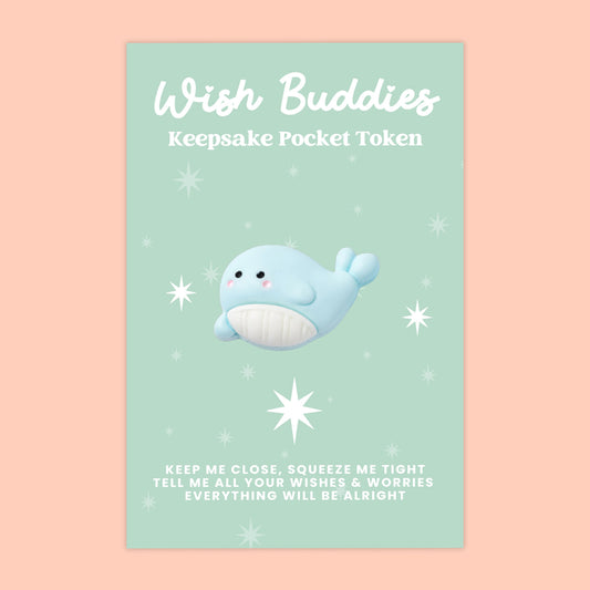 Whale - WishBuddies - Pocket Hug Token (WB040)