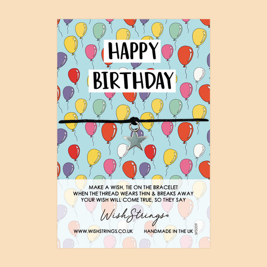 SALE - Happy Birthday - WishStrings Wish Bracelet - WS009★