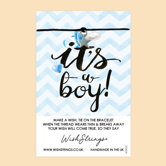 It's a Boy - WishStrings Wish Bracelet - WS020★