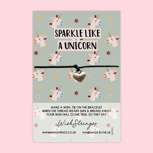 Sparkle like a Unicorn - WishStrings Wish Bracelet - WS037♥
