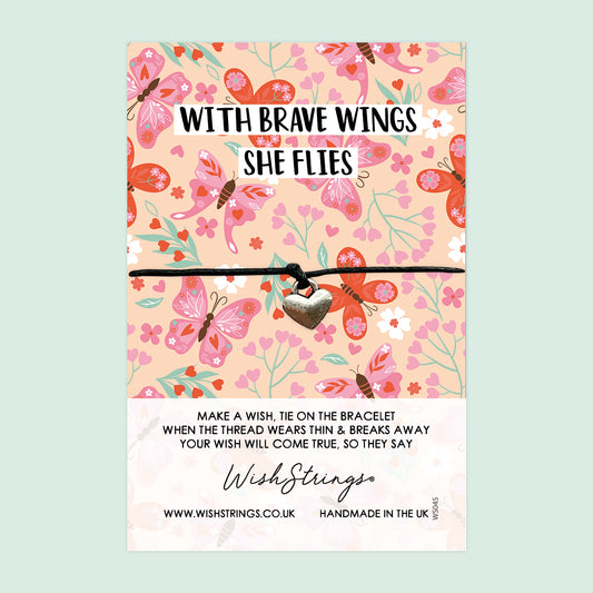 Brave Wings - WishStrings Wish Bracelet - WS045♥