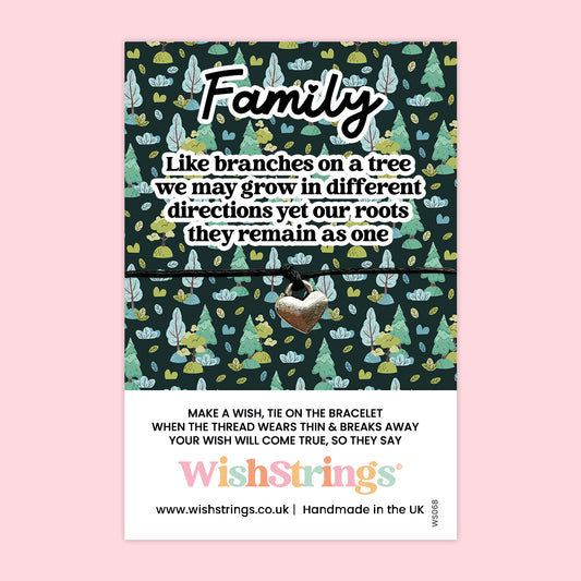 Family Tree - WishStrings Wish Bracelet - WS068♥