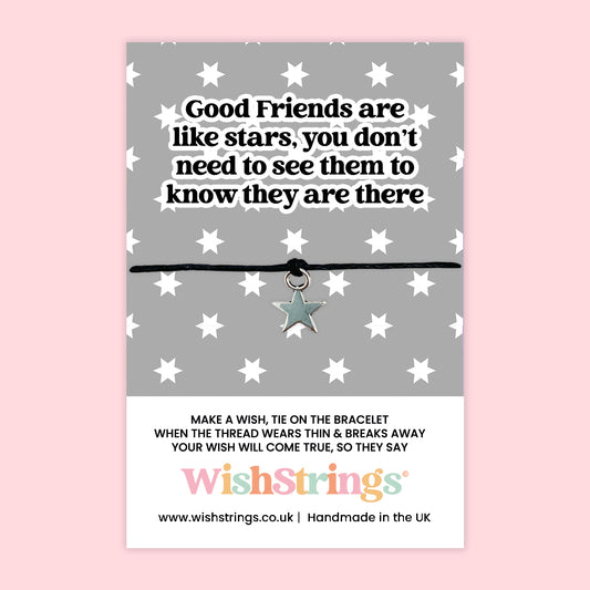 Good Friends are like Stars - WishStrings Wish Bracelet - WS072★