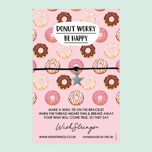 Donut Worry - WishStrings Wish Bracelet - WS079★