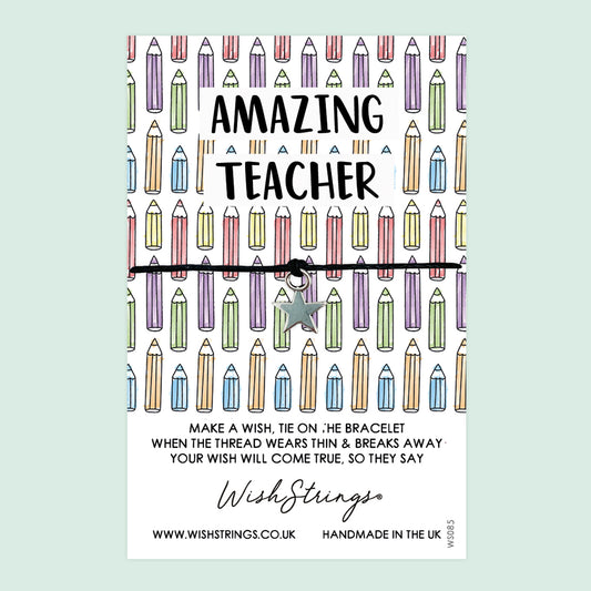 Amazing Teacher - WishStrings Wish Bracelet - WS085★