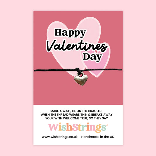 Happy Valentines Day  - WishStrings Wish Bracelet - WS094♥