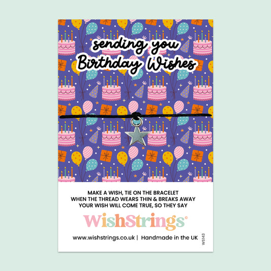Sending you Birthday Wishes - WishStrings Wish Bracelet - WS143