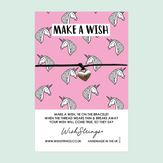 Unicorn, Make a Wish - WishStrings Wish Bracelet - WS151♥