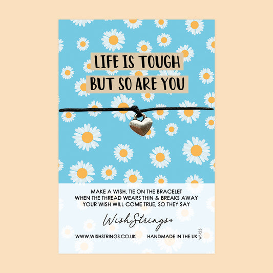 Life is Tough - WishStrings Wish Bracelet - WS155♥