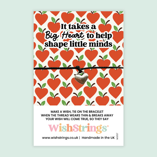Teacher, Big Heart - WishStrings Wish Bracelet - WS157