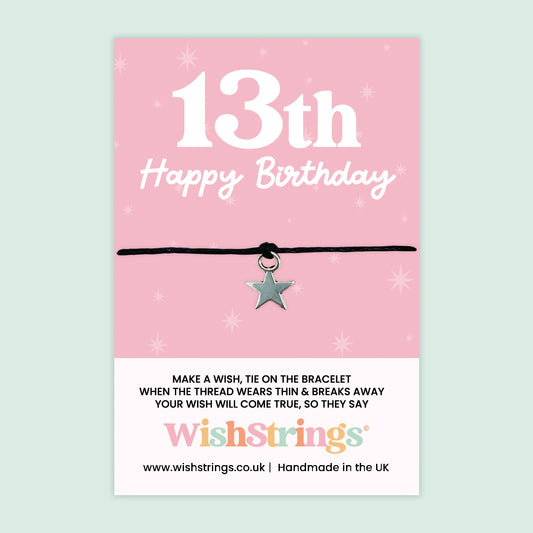 13th Happy Birthday - WishStrings Wish Bracelet - WS193★