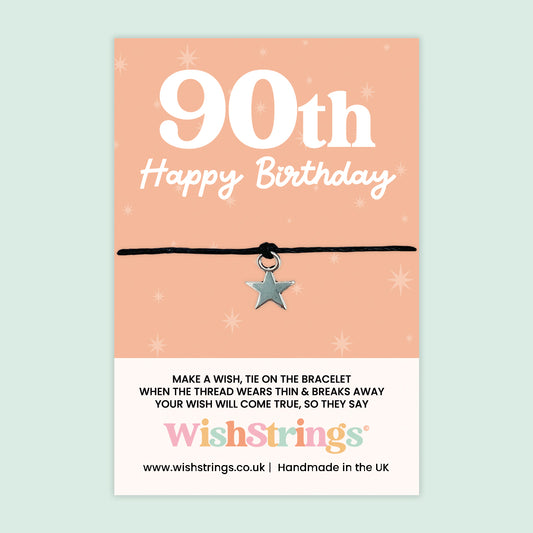 90th Happy Birthday - WishStrings Wish Bracelet - WS204★
