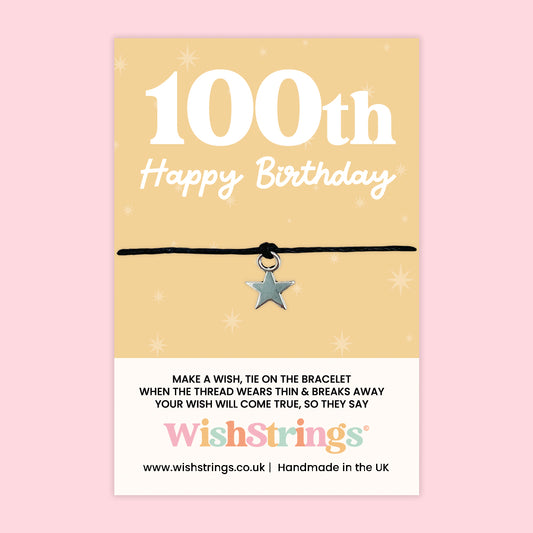 100th Happy Birthday - WishStrings Wish Bracelet - WS205★