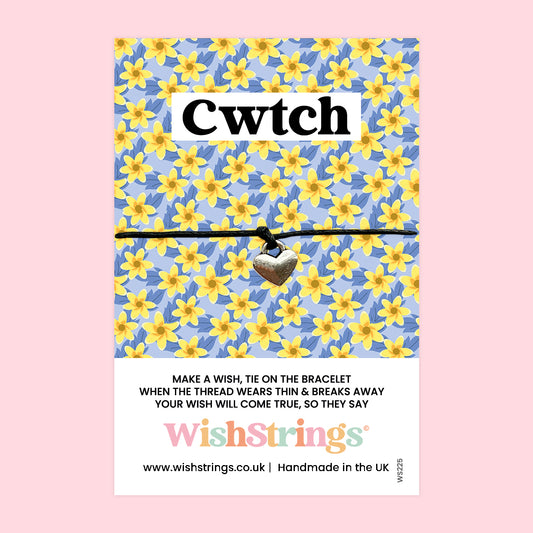 Cwtch, Welsh - WishStrings Wish Bracelet - WS225♥