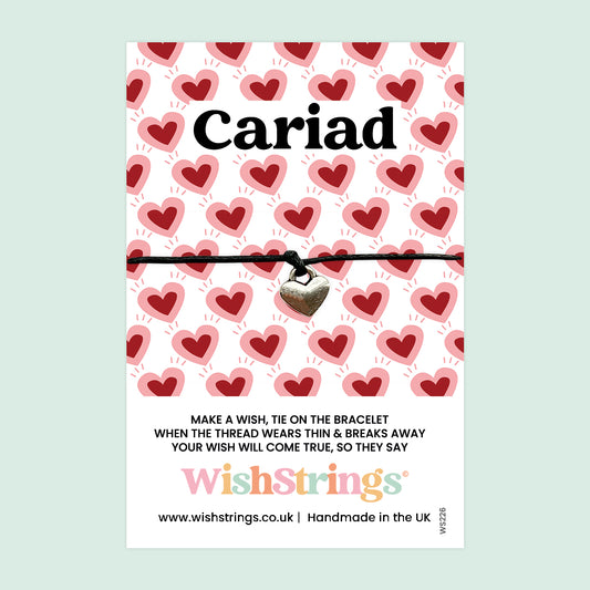 Cariad, Welsh - WishStrings Wish Bracelet - WS226♥