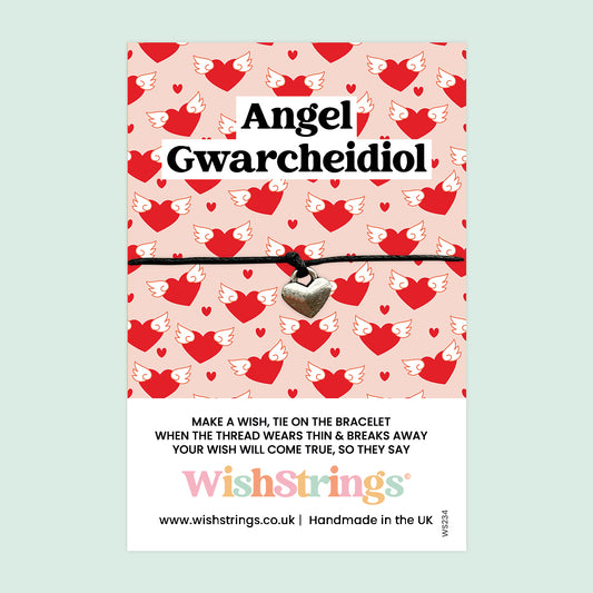 Angel  Gwarcheidol, Welsh - WishStrings Wish Bracelet - WS234♥