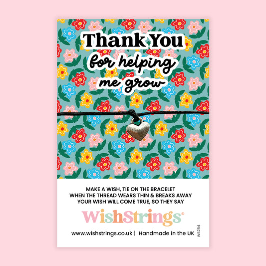 Thank You for helping me grow - WishStrings Wish Bracelet - WS254♥