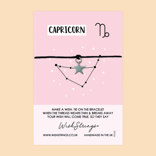 Capricorn, Star Sign - WishStrings Wish Bracelet - WS260★