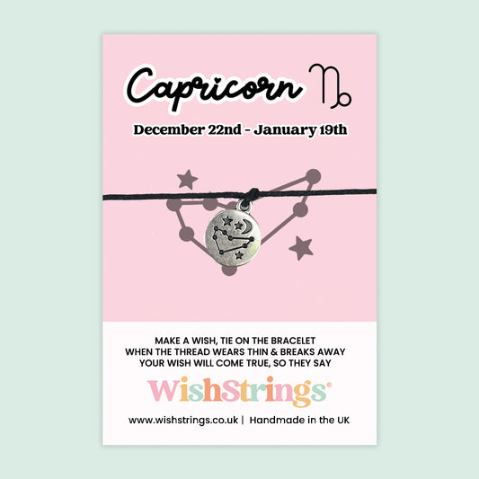 Capricorn, Star Sign - WishStrings Wish Bracelet - WS260