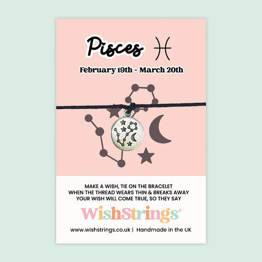 Pisces, Star Sign - WishStrings Wish Bracelet - WS262