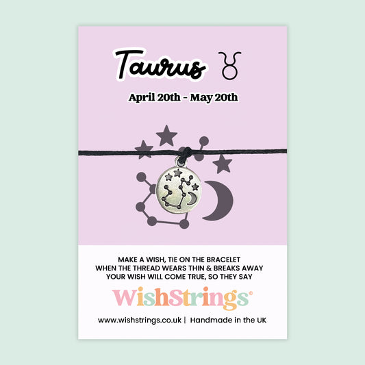 Taurus, Star Sign - WishStrings Wish Bracelet - WS264