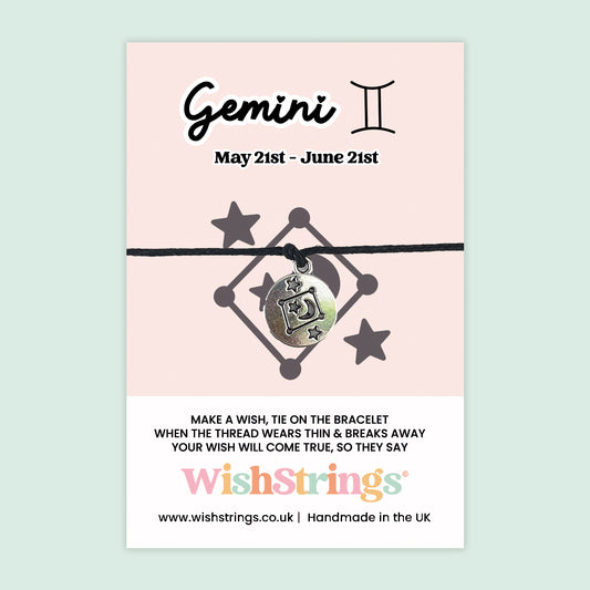 Gemini, Star Sign - WishStrings Wish Bracelet - WS265