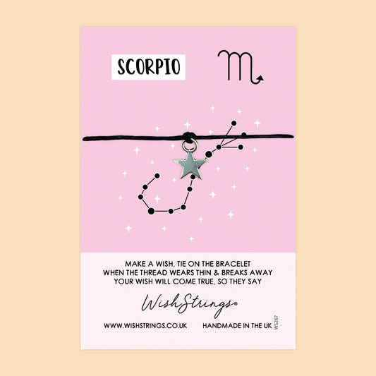 Scorpio, Star Sign - WishStrings Wish Bracelet - WS267★