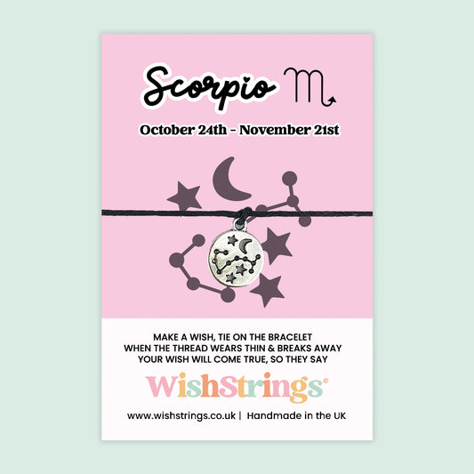 Scorpio, Star Sign - WishStrings Wish Bracelet - WS267