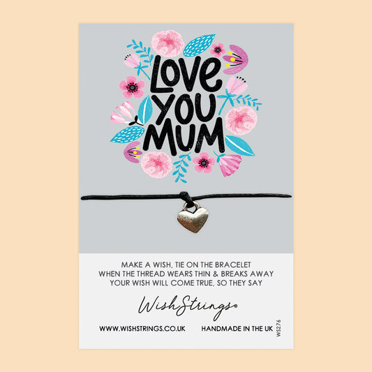 SALE - Love You Mum - WishStrings Wish Bracelet - WS276♥