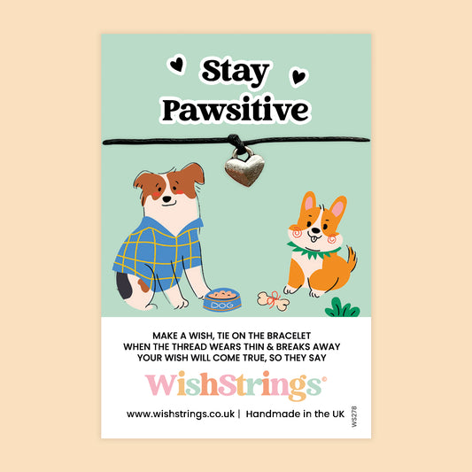 Stay Pawsitive - WishStrings Wish Bracelet - WS278
