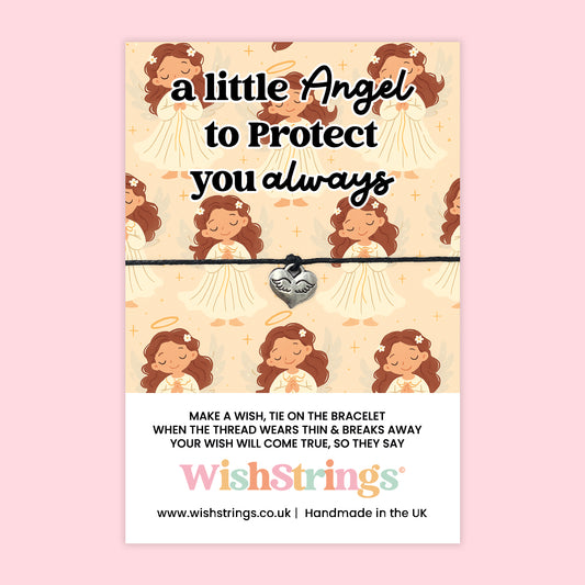A Little Angel to Protect You Always - WishStrings Wish Bracelet - WS284♥